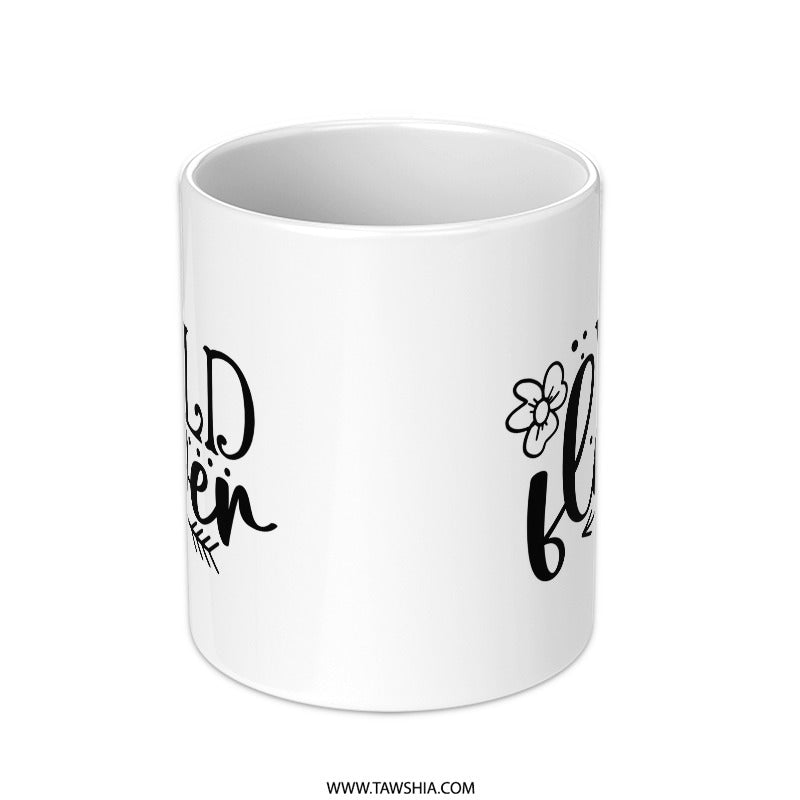 Wildflower Mug, Floral Coffee Mug, Flower Lover Gift, Nature Inspired Mug, Unique Flower Design, Plant Lover Present, Cute Mug - Tawshia