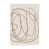 Abstract Line Art Photographic Print, Neutral Wall Decor, Modern Art Print, Minimalist Artwork, Home Decor - Tawshia
