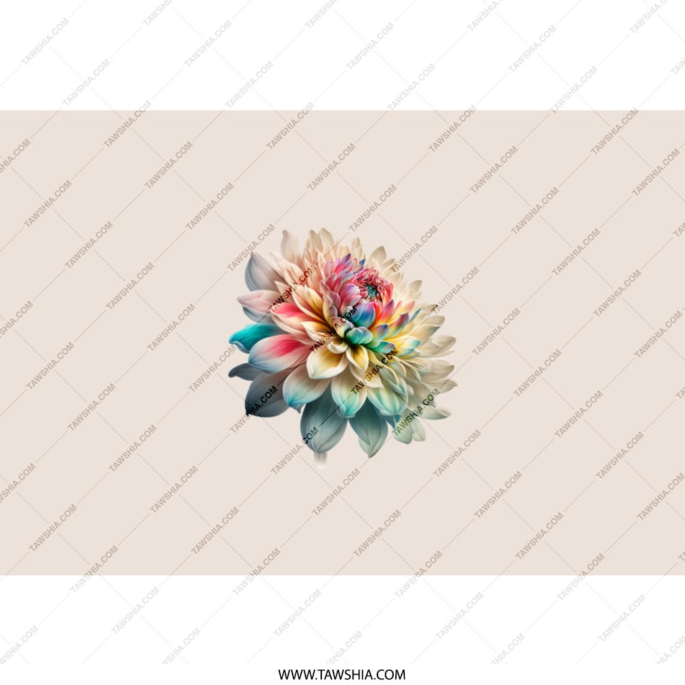 Colorful Dahlia Flower Tumbler, Floral Tumbler Cup, Unique Tumbler, Trending Tumbler, Gift Ideas, Tumbler with Straw, Pretty Tumbler - Tawshia