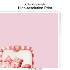 Valentine Gift Photographic Prints, Basket Art, Pink Home Decor, Roses, Sweet Treats, Romantic Prints, Gift for Her, Wall Art - Tawshia