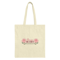 Roses are a Girl's Best Friend Tote Bag, Floral Design, Gift for Her, Unique Bag, Trendy Tote, Everyday Bag, Shopping Bag - Tawshia