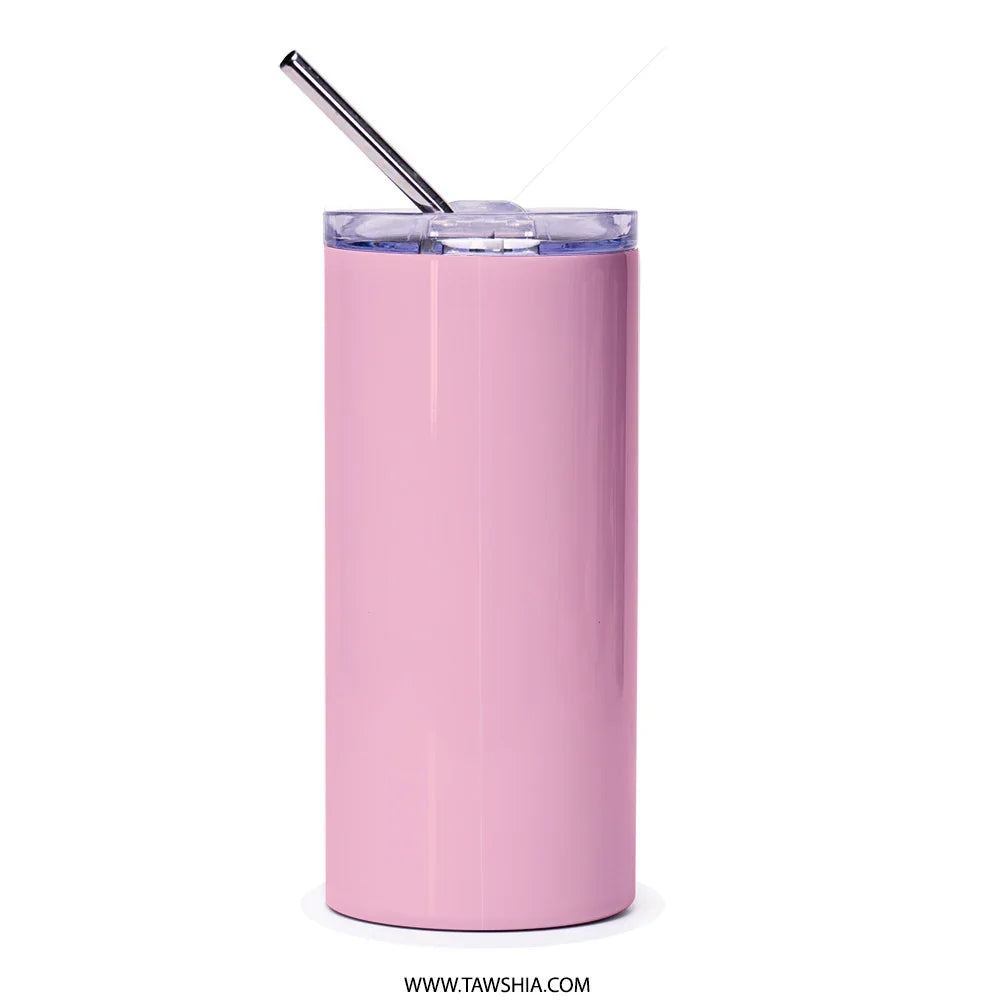 Sleek Pink Insulated Tumbler Cup with Straw product