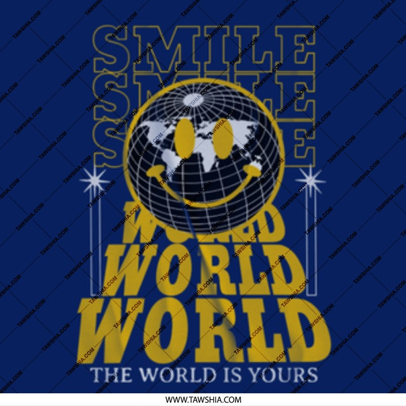 Smile World Globe The World Is Yours Shirt product