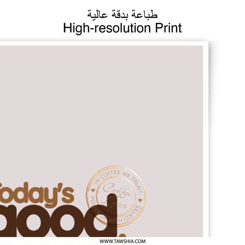 Good Mood Coffee Photographic Prints, Coffee Lover Gift, Kitchen Decor, Coffee Art, Funny Prints, Coffee Wall Art - Tawshia
