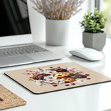 Floral and Chocolate Theme Printed Mouse Pad product