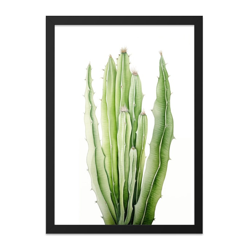 Cactus Wall Art, Green Cactus Print, Botanical Wall Decor, Desert Plant Art, Modern Home Decor, Southwestern Art - Tawshia