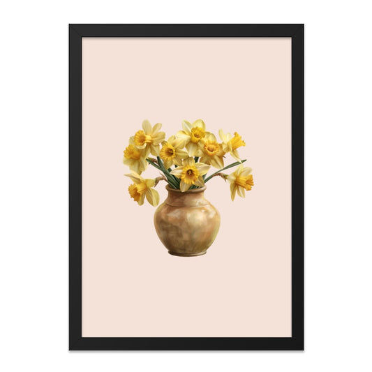 Daffodils Wall Art, Floral Art Print, Flower Bouquet Decor, Spring Decor, Yellow Flowers Still Life, Home Decor, Botanical Art - Tawshia