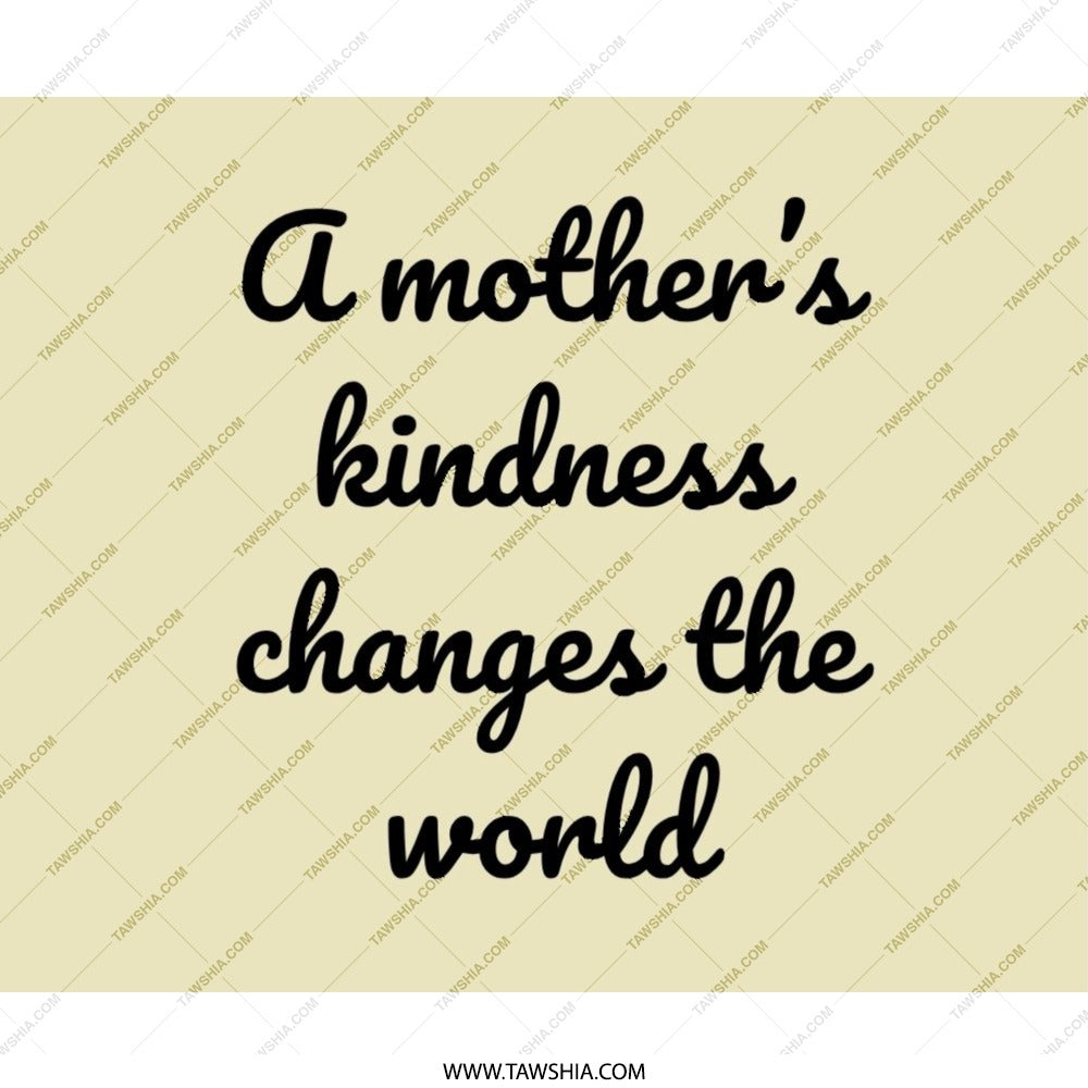 Mother's Kindness Changes The World Mouse Pad, Gift For Mom, Inspirational Quote Mousepad, Office Decor, Desk Accessories, Home Decor - Tawshia