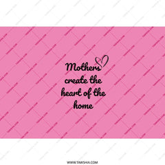 Mothers Heart of Home Tumbler, Mothers Day Gift, Mom Tumbler, Gift for Mom, Best Mom Ever, Mom Birthday Gift, Pink Tumbler, Home Tumbler - Tawshia