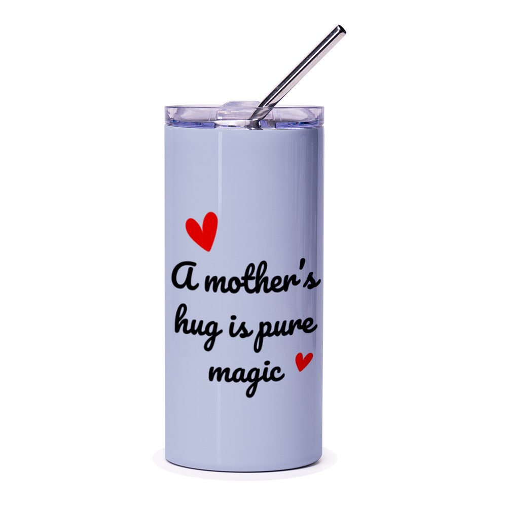 Mother's Hug Tumbler, Magic Mom Gift, Cute Drinkware, Sentimental Present, Heart Design, Unique Coffee Tumblers, Mother's Day Gift Idea - Tawshia