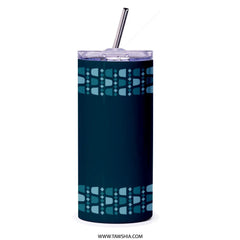 Unique Stylish Blue Graphic Design Travel Mug product