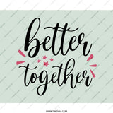 Better Together Mouse Pad, Cute Stars Design, Desk Decor, Office Gift, Gamer Pad, Work From Home Accessory, Motivation Mousepad - Tawshia