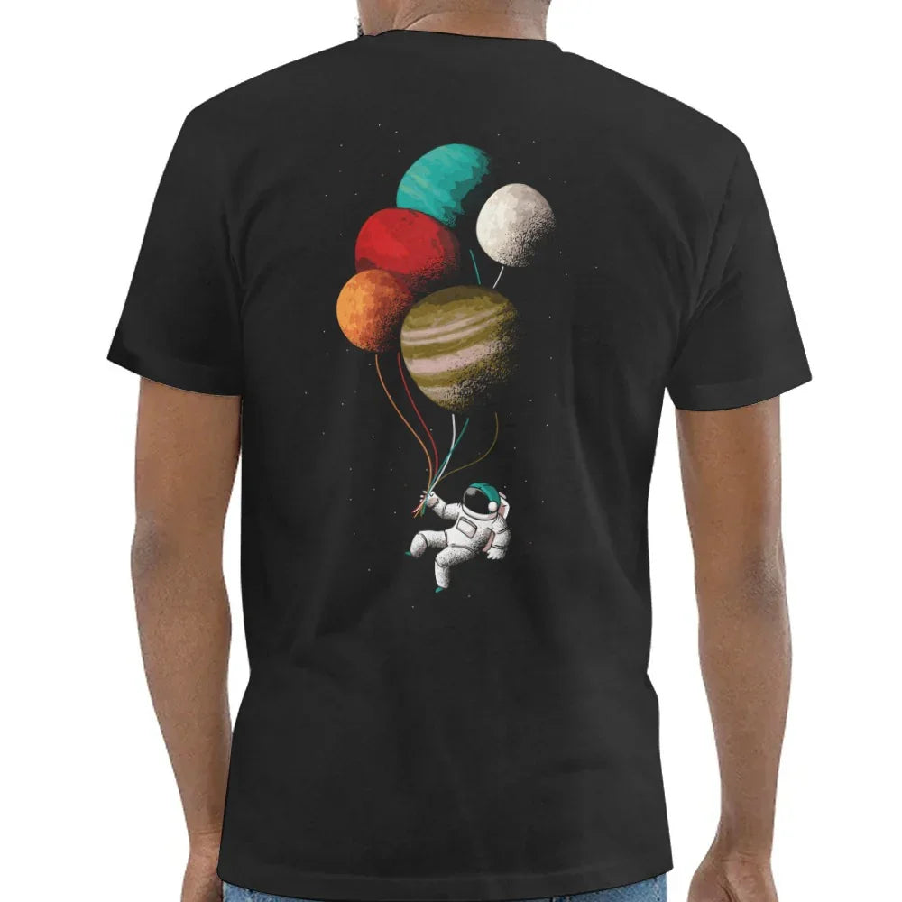Astronaut Holding Planet Balloons T-Shirt product