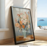 Floral Bouquet Wall Art, Vase Flowers Print, Still Life Painting, Home Decor Wall Art, Elegant Flower Arrangement Art, Printable Art - Tawshia