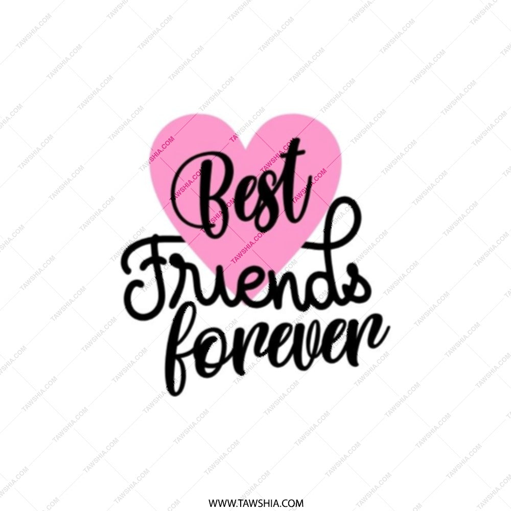 Best Friends Forever Pocket Mirror, Friendship Gift, Compact Mirror for Her, Birthday Gift for Friend, Bestie Present - Tawshia