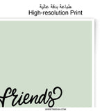 Friends Forever Photographic Prints, Friendship Wall Art Decor, Cute Gift Idea, Best Friends Photo, Minimalist Prints, Home Decor Art - Tawshia