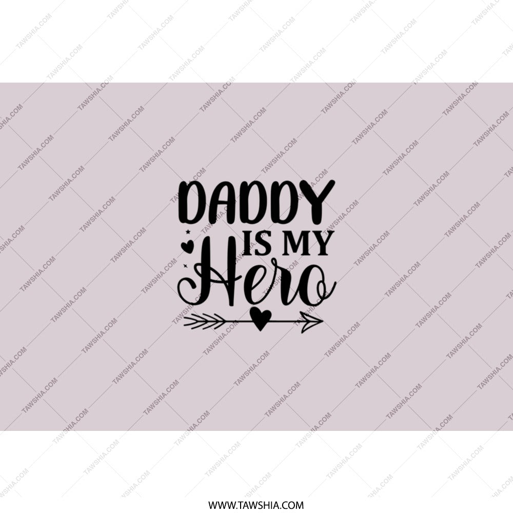 Daddy is My Hero Tumbler, Fathers Day Gift Idea, Gift for Dad, Gift from Daughter, Gift from Son, Tumbler with Straw - Tawshia