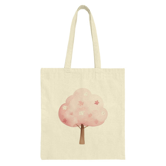 Cherry Blossom Tote Bag, Watercolor Floral Bag, Pink Tree Bag, Botanical Shopping Bag, Aesthetic Tote, Spring Fashion, Cute Gift Idea - Tawshia