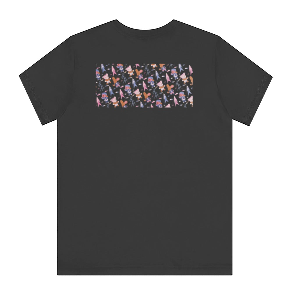 Abstract Colorful Pattern on Black T-Shirt product