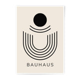 Bauhaus Art Photographic Print, Modern Geometric Wall Art, Abstract Circle Poster, Minimalist Home Decor, Beige Art Print, Stylish Design - Tawshia