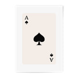 Ace of Spades Photographic Print, Card Game Art, Minimalist Wall Decor, Playing Card Poster, Casino Style Print, Game Room Decor, Card - Tawshia
