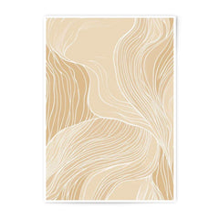 Abstract Beige Photographic Print, Minimalist Art, Modern Wall Decor, Neutral Tones, Fine Art Print, Home Decor, Aesthetic Print, Line Art - Tawshia