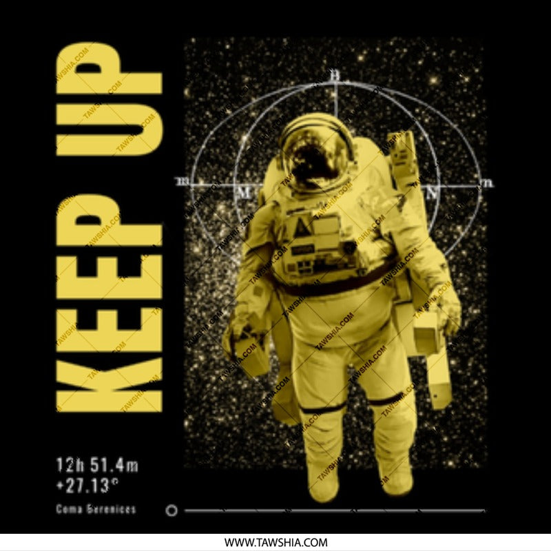 Astronaut Space Keep Up Printed Poster Art product