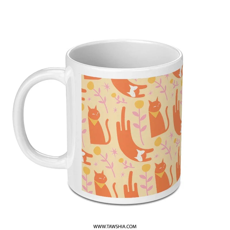 Colorful Cat Themed Coffee Mug product