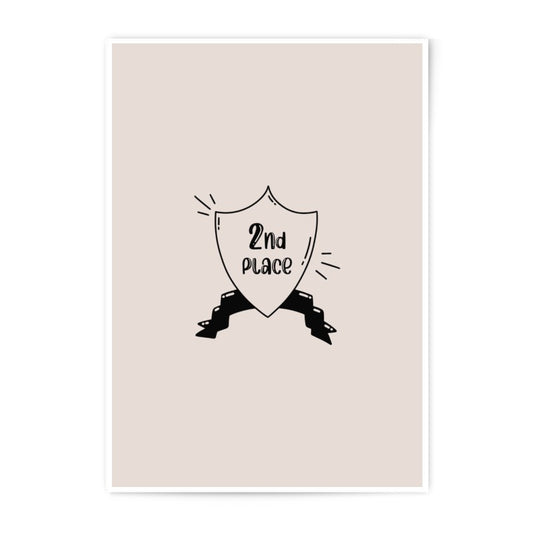 Second Place Photographic Prints, Achievement Wall Decor, Sports Prints, Reward Art, Motivational Decor, Competition Gift, Nursery Decor - Tawshia