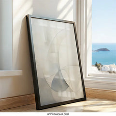 Minimalist Abstract Wall Art, Geometric Lines Print, Modern Home Decor, Neutral Tones, Contemporary Art, Simple Wall Decor - Tawshia