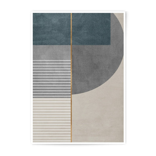 Abstract Geometric Photographic Print, Modern Wall Art, Minimalist Art Decor, Home Decor Artwork, Neutral Tones Art - Tawshia