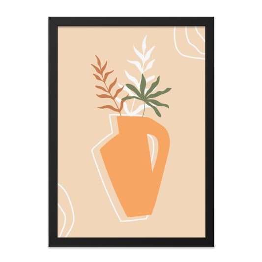 Abstract Floral Wall Art, Vase Art Print, Minimalist Art, Modern Home Decor, Trendy Wall Decor - Tawshia