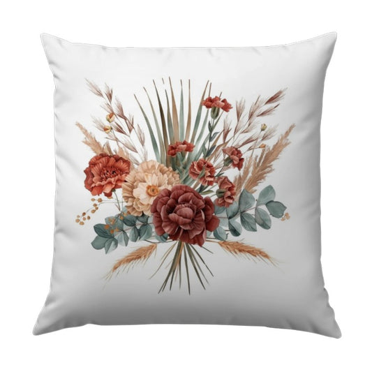Floral Bouquet Pillow, Rustic Flowers, Decorative Pillow, Throw Pillow, Couch Pillow, Accent Pillow, Home Decor Pillow - Tawshia