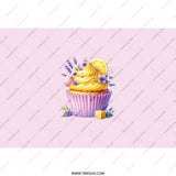 Lemon Cupcake Tumbler, Floral Drinkware, Pastry Design, Lavender Gift, Unique Cup Gift, Yummy Dessert Cup, Cute Tumbler, Birthday Gift - Tawshia