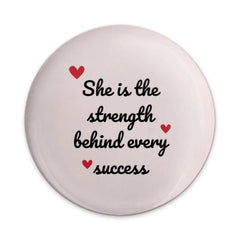 Strength Behind Success Pinback Button, Inspirational Quote Button, Women Empowerment Button, Gift for Strong Women, Supportive Gift - Tawshia