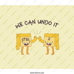 Ctrl Z Backpack, We Can Undo It Gift, Cartoon Style Computer Keys, Funny Programmer Backpack, Nerd Backpack, Coding Backpack - Tawshia