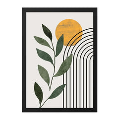 Abstract Botanical Wall Art, Boho Art Print, Minimalist Wall Decor, Arch and Sun Wall Art, Modern Art, Nature Inspired Art - Tawshia