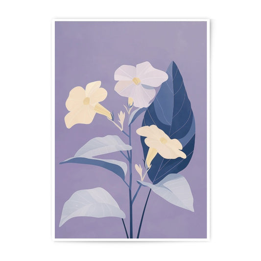 Trumpet Flower Photographic Print, Floral Wall Art, Botanical Illustration, Modern Home Decor, Nature Inspired Art Print - Tawshia