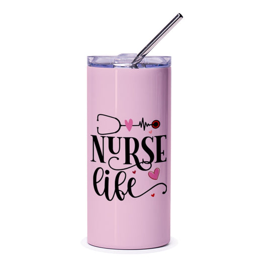 Nurse Life Tumbler, Cute Nurse Gift, Healthcare Worker Tumbler, Nurse Appreciation Gift, Nurse Tumbler Cup, Gift For Nurses, Nurse Week Gift - Tawshia