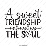 Sweet Friendship Refreshes Soul Pinback Button, Best Friend Gift, Inspirational Button, Friend Quote Pin, Encouragement Button - Tawshia