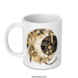Floral Leopard Back Mug, Animal Print Mug, Stylish Coffee Mug, Cute Leopard Mug, Gift Mug, Decorative Mug, Leopard Lover Gift - Tawshia