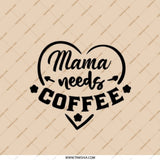 Mama Needs Coffee Pocket Mirror, Mom Life Mirror, Coffee Lover Gift, Funny Mom Gift, Handbag Mirror, Makeup Mirror, Cute Mirror - Tawshia