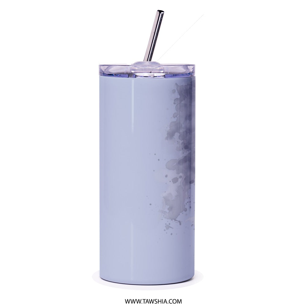 Arabic Calligraphy Tumbler, Mom Heart Love Tumbler, Watercolor Tumbler, Aesthetic Travel Mug, Gift for Mom, Unique Tumbler - Tawshia