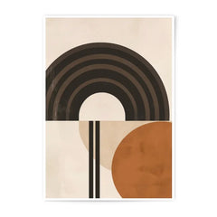 Abstract Geometric Photographic Print, Modern Art Print, Circle And Arch Wall Decor, Minimalist Home Decor, Contemporary Art, Wall Art - Tawshia