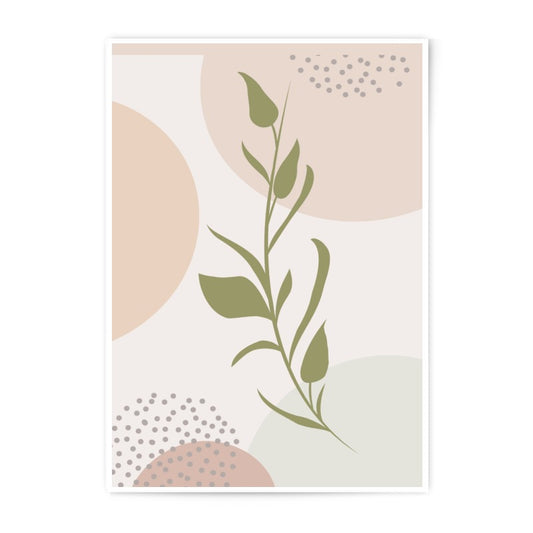 Botanical Photographic Print, Minimalist Art, Plant Decor, Neutral Tones, Abstract Shapes, Wall Art, Home Decor - Tawshia