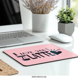 I Love You A Latte Mouse Pad, Coffee Lover, Valentine Gift, Cute Desk Decor, Home Office, Unique Mousepad, Gift Idea, Pink Mousepad - Tawshia