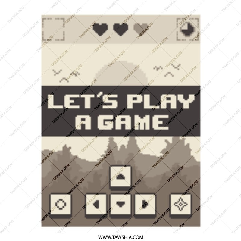 Let's Play a Game Retro Gaming Poster product