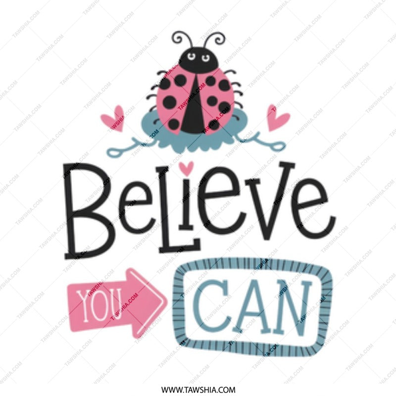 Believe You Can Mug, Cute Ladybug Mug, Motivational Mug, Inspirational Mug, Positive Affirmation Mug, Gift for Her, Coffee Mug - Tawshia