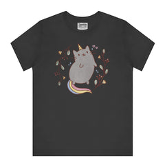 Cute Cat with Unicorn Horn Graphic T-Shirt product type