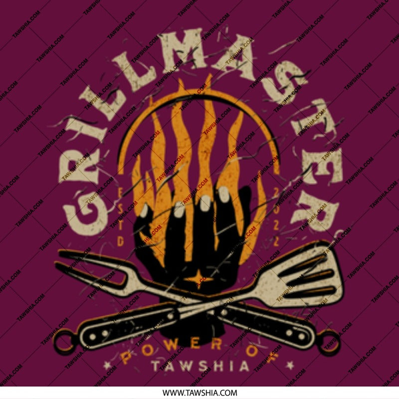 GRILLMASTER Tshirt With Unique Bold Graphic Design product